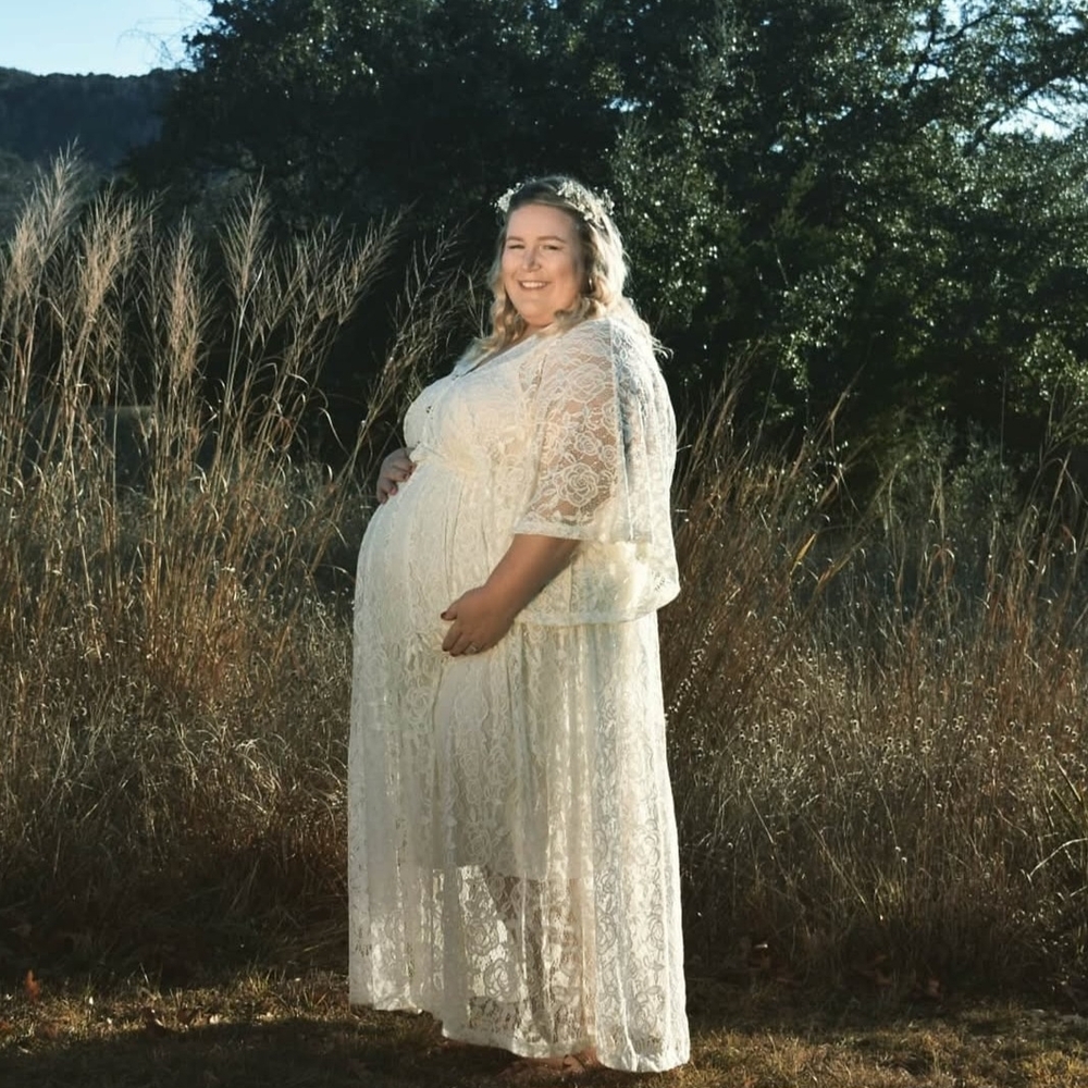 Zelie Foe She White Lace Dress 3X